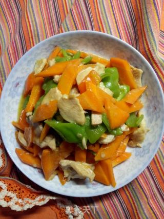 胡萝卜炒鸡肉的做法步骤：6