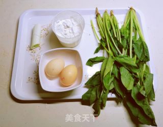 菠菜饼的做法步骤：1