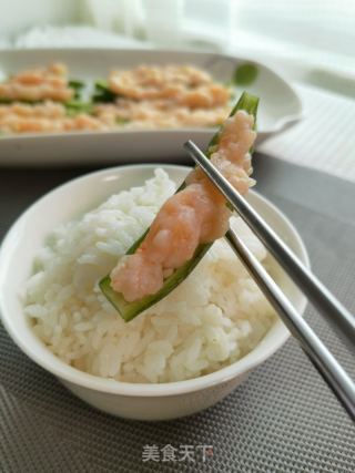 秋葵蒸虾滑的做法