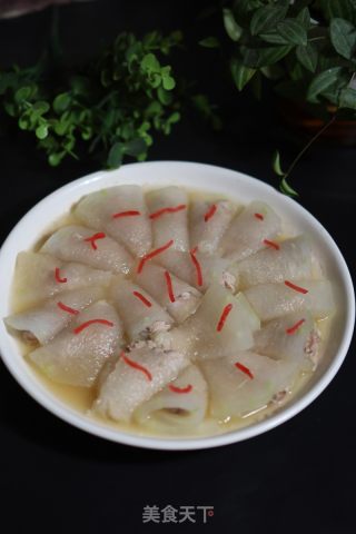 清蒸冬瓜酿肉的做法步骤：8