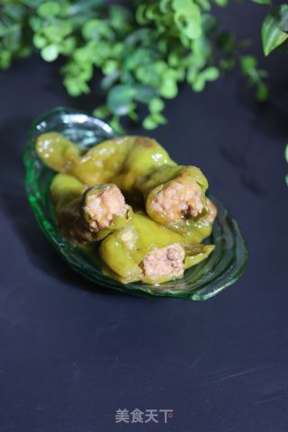 青椒酿肉的做法