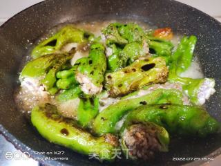 青椒酿肉的做法步骤：6