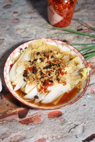 蒜蓉娃娃菜蒸豆芽的做法步骤：9
