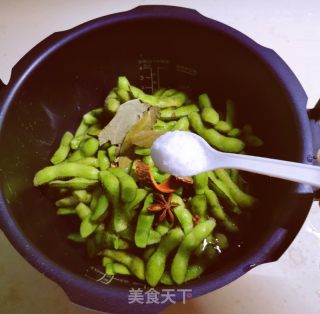 水煮毛豆的做法步骤：7