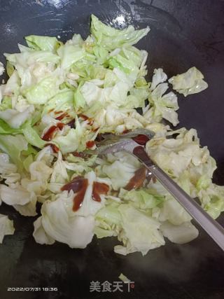 手撕包菜的做法步骤：4