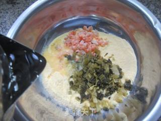 开洋咸菜玉米煎饼的做法步骤：5