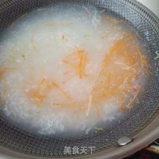 人参苗鲍鱼粥的做法步骤：10