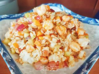 虾仁炒米饭的做法步骤：11