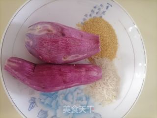 奶香紫薯糊的做法步骤：1