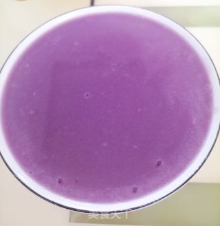 奶香紫薯糊的做法步骤：4