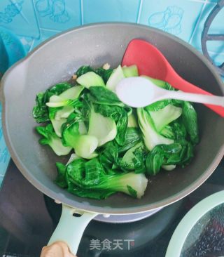 蒜香油菜的做法步骤：6
