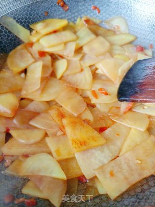 香辣土豆片的做法步骤：14