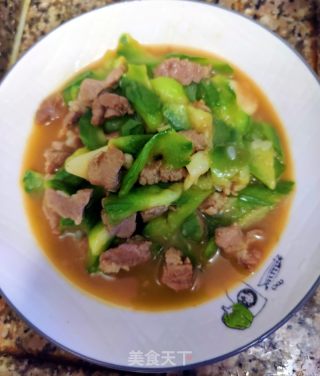 丝瓜炒肉的做法步骤：5