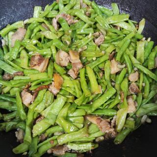 五花肉炒豇豆的做法步骤：7