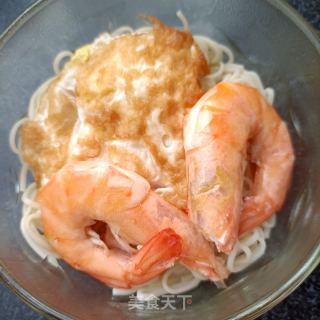 鲜虾煎蛋丝瓜面的做法步骤：15