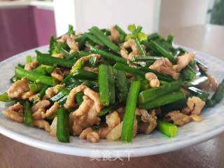 韭苔炒肉丝的做法步骤：6