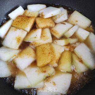 肉片虾皮焖冬瓜的做法步骤：7