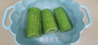 苦瓜酿香蕉的做法步骤：5