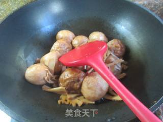 水笋烧油面筋塞肉的做法步骤：14