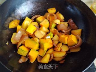 肉皮南瓜烧土豆的做法步骤：6