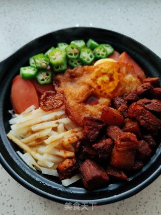 卤肉煲仔饭的做法步骤：11