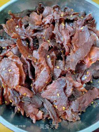 辣味猪肉干的做法