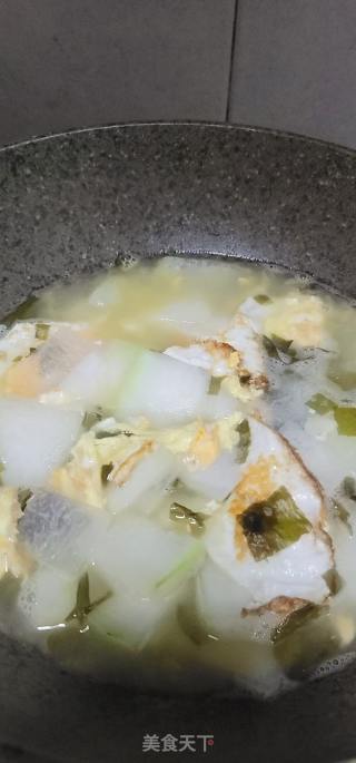 煎蛋海带芽冬瓜汤的做法步骤：7