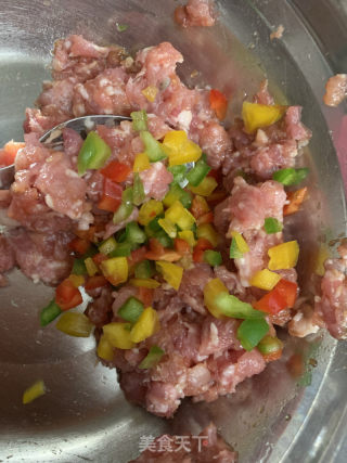 杏鮑菇肉盒的做法步骤：2