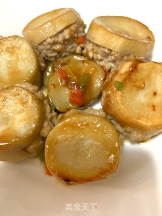 杏鮑菇肉盒的做法步骤：9