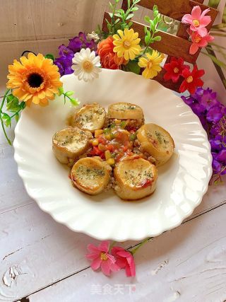 杏鮑菇肉盒的做法步骤：10