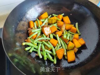 南瓜豆角焖面的做法步骤：7