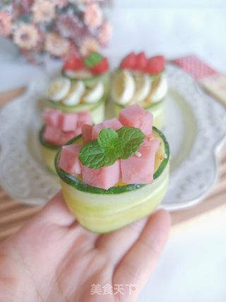 黄瓜土豆泥沙拉寿司