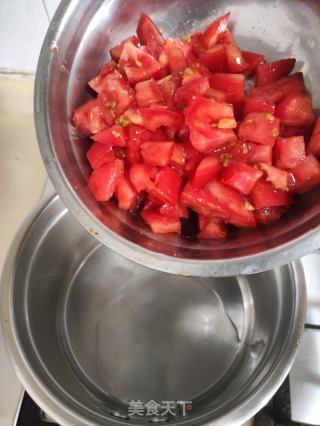 蕃茄豆腐素汤的做法步骤：5