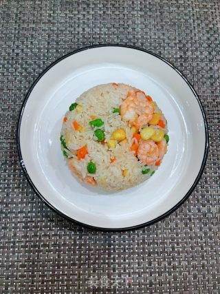 时蔬虾仁炒饭的做法步骤：13