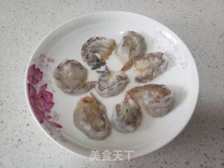 韭苔炒虾仁的做法步骤：4