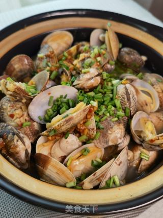 铁棍山药小粉皮煲花蛤的做法步骤：11