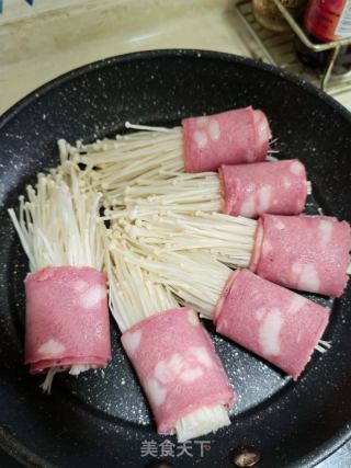 培根金针菇卷的做法步骤：5