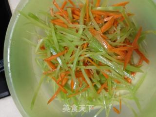 橄榄油拌双丝的做法步骤：5