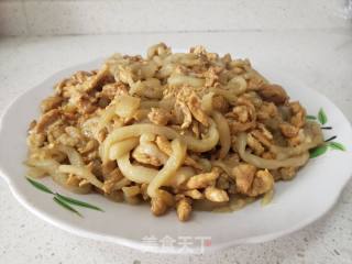 茄子炒鸡胸肉的做法步骤：5