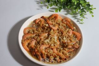 蒜香粉丝蒸虾仁的做法步骤：6