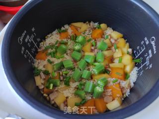 咸肉南瓜焖饭的做法步骤：11