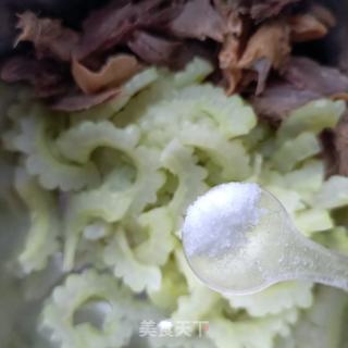 苦瓜拌鸽胸肉的做法步骤：7