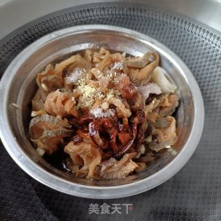 猪肉蒸咸菜干的做法步骤：7