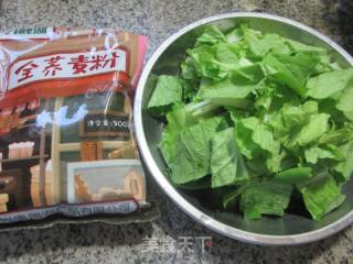 毛毛菜荞麦面疙瘩的做法步骤：1