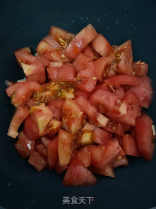 番茄炸蛋的做法步骤：2