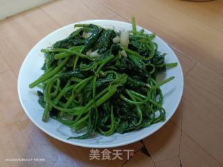 蒜香薯叶的做法步骤：6