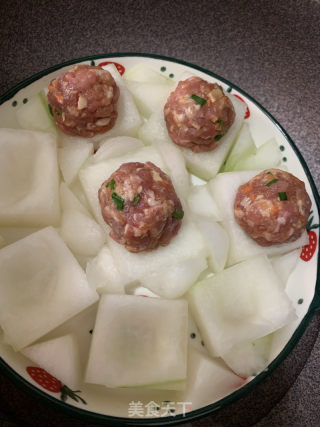 冬瓜肉丸子的做法步骤：8