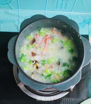 火腿皮蛋粥的做法步骤：9