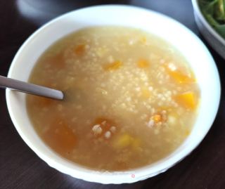 南瓜玉米小米粥的做法步骤：7