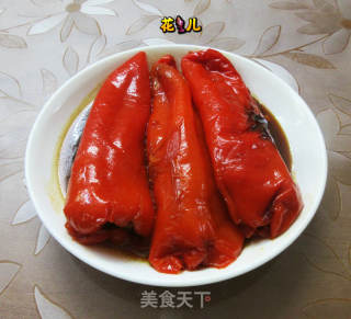 红椒塞肉的做法